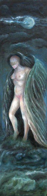 Pittura intitolato "Engel" da Ralf Czekalla, Opera d'arte originale, Olio