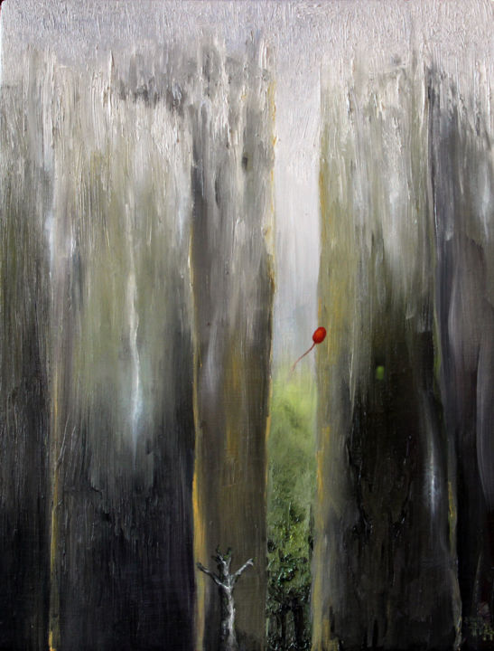 Картина под названием "Die Tage des Ballons" - Ralf Czekalla, Подлинное произведение искусства, Масло