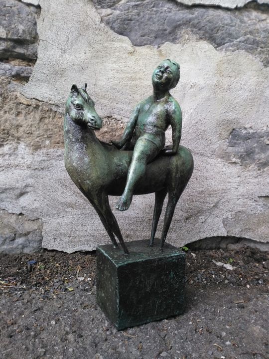 Sculpture intitulée "Alegria" par Orlando Basulto, Œuvre d'art originale