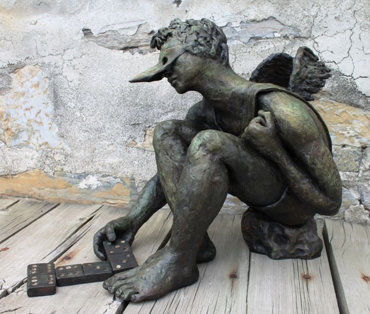 Sculpture intitulée "Doble seis en la ar…" par Orlando Basulto, Œuvre d'art originale, Céramique