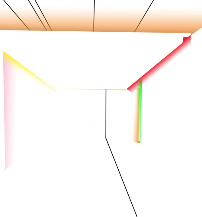 Arts numériques intitulée "Ailleurs n°2" par Orph Eve, Œuvre d'art originale, Travail numérique 2D