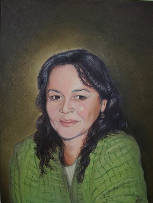 Painting titled "Portrait1" by Chipulnevazut, Original Artwork, Oil