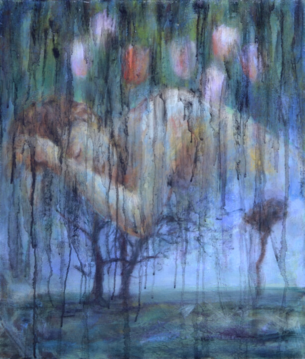 Painting titled "Beautiful dream(or…" by Osam Fukuda, Original Artwork, Oil