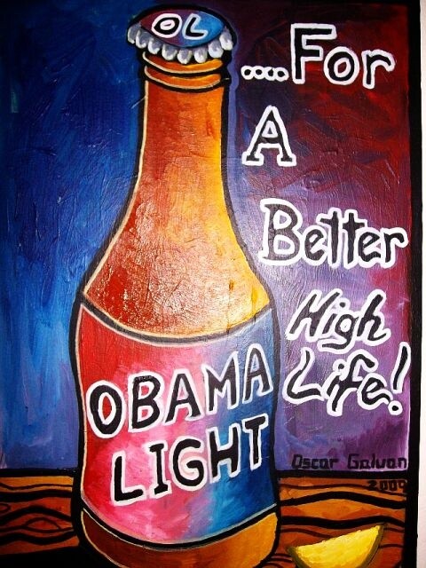 Painting titled "obama0945.jpg" by Oscar Galvan, Original Artwork, Oil