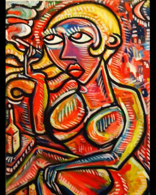 Pintura titulada "" Se crelle mucho "" por Oscar Galvan, Obra de arte original, Oleo