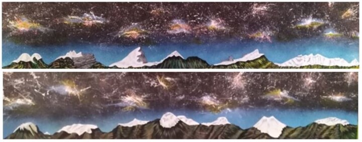 Pintura titulada "Nevados Colombianos" por Oscar Sánchez Suárez, Obra de arte original, Acrílico