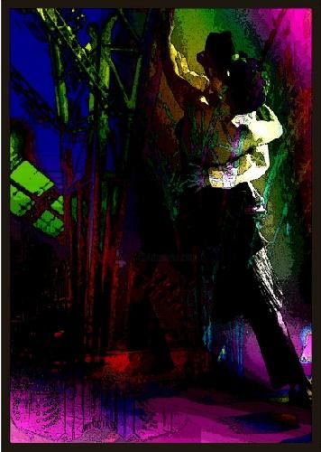 Pintura titulada "Tango: Pareja 5" por Oscar Alejandro Poliotto, Obra de arte original