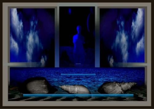 Цифровое искусство под названием "Figuras: TERMINAR-17" - Oscar Alejandro Poliotto, Подлинное произведение искусства