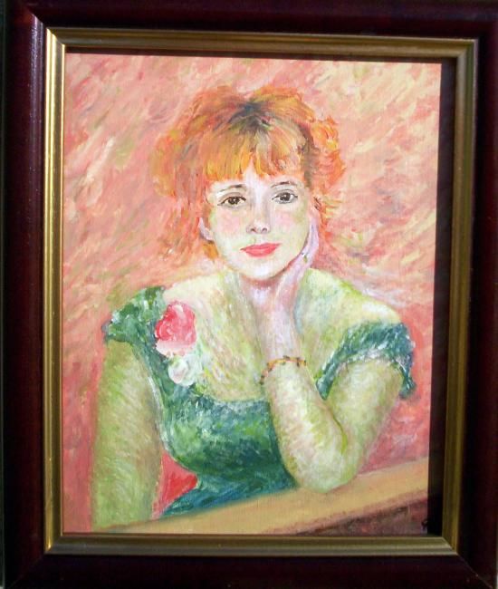 Painting titled "Hommage à Renoir" by Alan Embrée Osler, Original Artwork, Oil