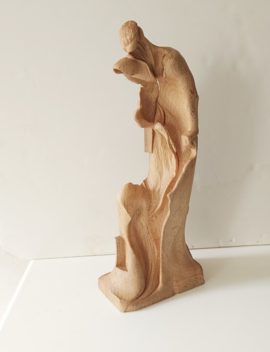 Sculpture titled "Slaver2022" by Osuch-Sculptures, Original Artwork, Wood