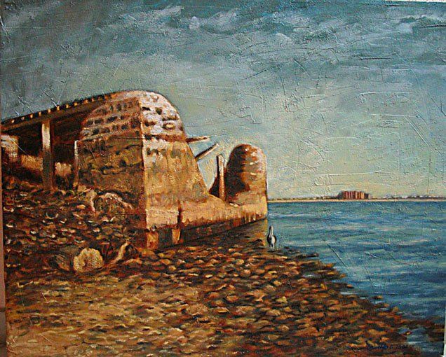 Painting titled "marina" by Balo, Original Artwork