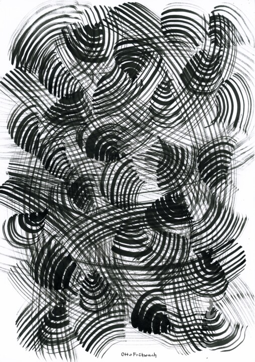 kin Horizontaal jukbeen Circling Thoughts - Pensées Circulaires , Schilderij door Otto Frühwach |  Artmajeur