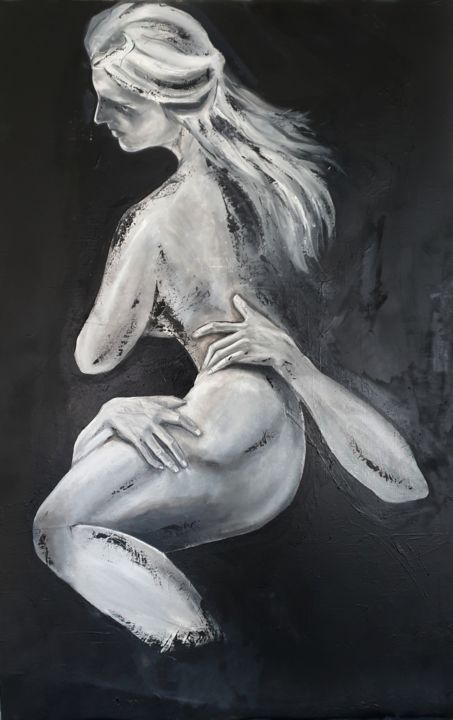 Painting titled "The Rape of Proserp…" by Oumayma Cherif, Original Art, Oil Mounted on Stretcher frame