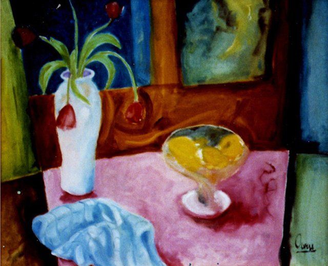 Painting titled "Still Life with Lem…" by Bradley Owen, Original Artwork
