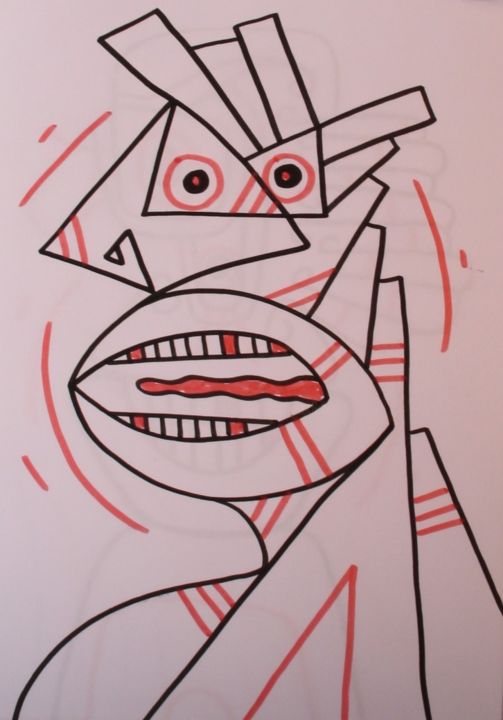 Drawing titled "Tauxime" by Alexis Ox6mor, Original Artwork