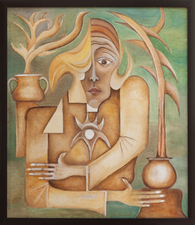 Pintura titulada "Mystery" por Bahodir Zakirov, Obra de arte original, Oleo