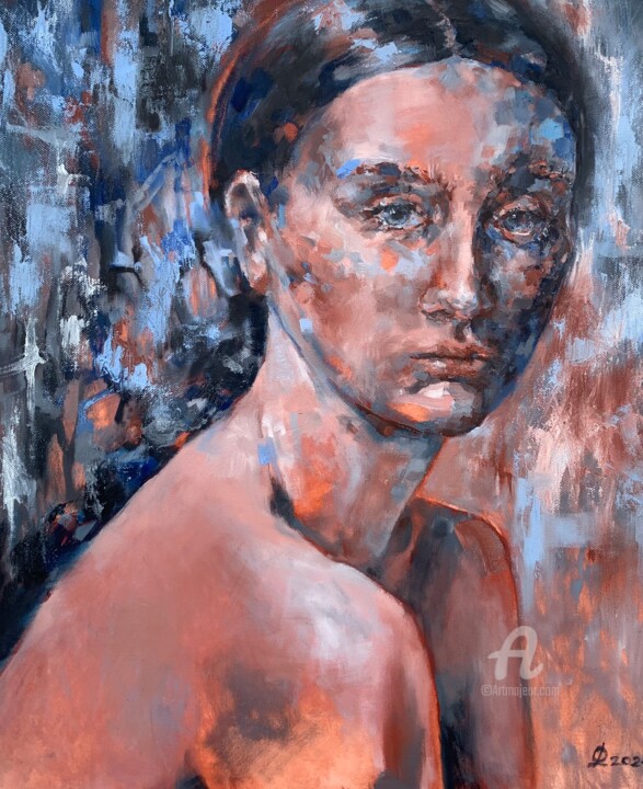 Painting titled "“Do’t succumb to th…" by Oxana Luky, Original Artwork, Oil