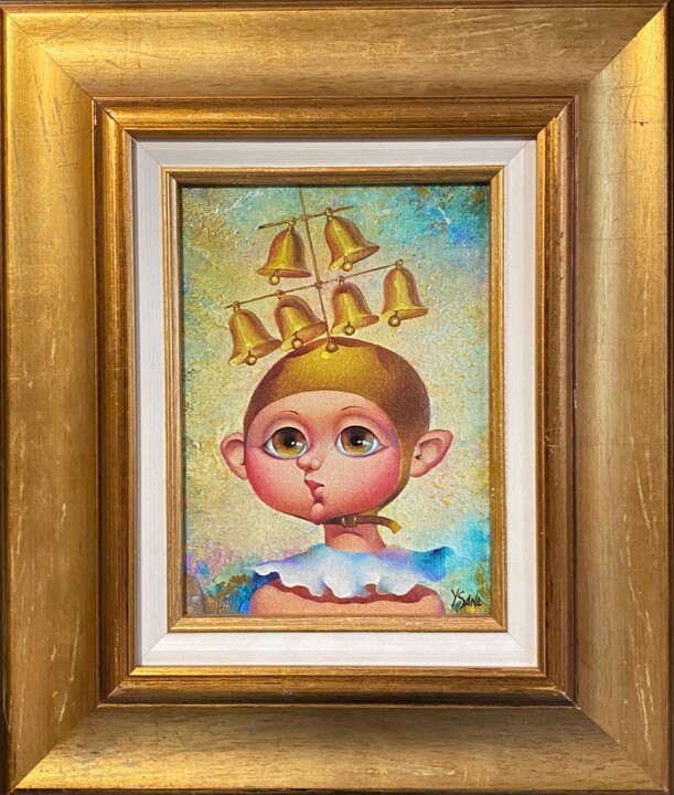Digital Arts titled "Petit bouffon aux c…" by Oxana Yambykh, Original Artwork, Digital Painting Mounted on Cardboard