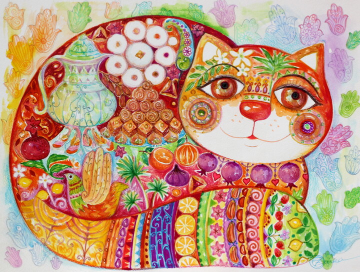"Délice oriental" başlıklı Tablo Oxana Zaika tarafından, Orijinal sanat, Suluboya