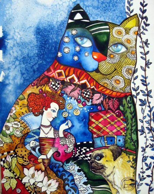 Peinture intitulée "Bulles de savon  et…" par Oxana Zaika, Œuvre d'art originale, Huile