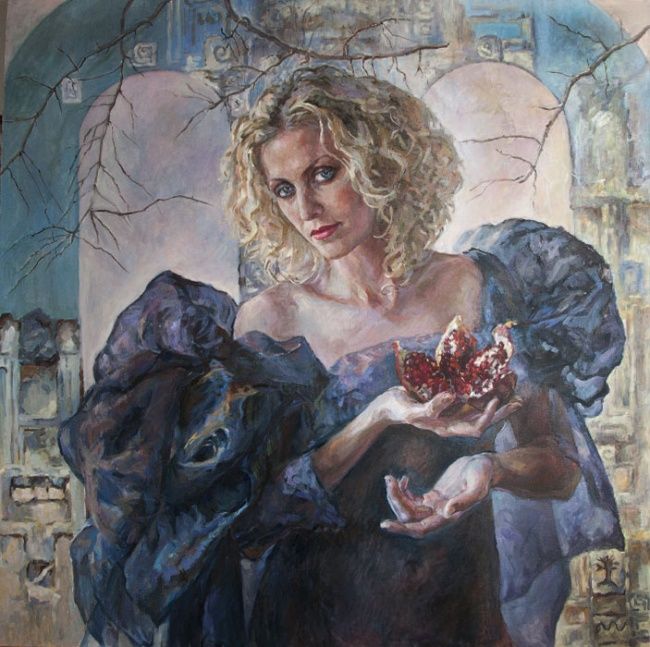 Painting titled "---" by Oxana Molojanova, Original Artwork