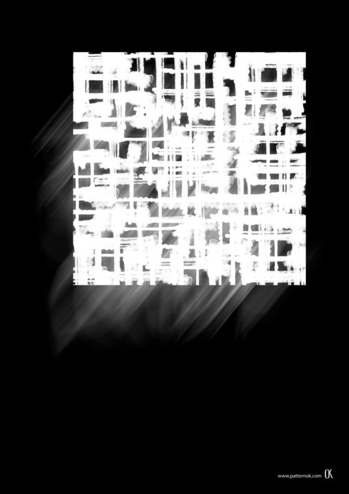 Digitale Kunst mit dem Titel "black and white № 2…" von Oxana Kolyagina, Original-Kunstwerk, Digitale Malerei