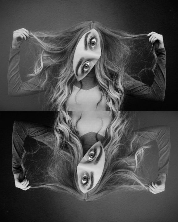 Digital Arts titled "mirror" by Oxana Kolyagina, Original Artwork, Collages