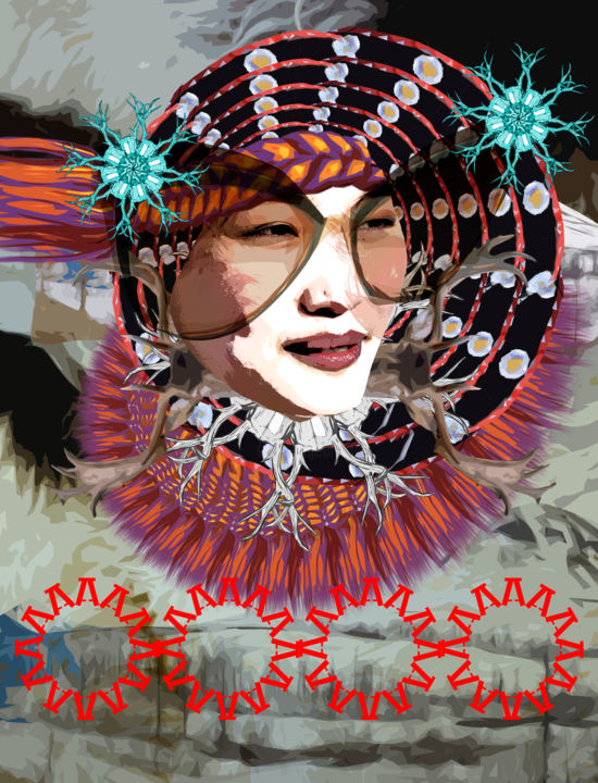 Цифровое искусство под названием "fashion illustration" - Oxana Kolyagina, Подлинное произведение искусства, Цифровая живопи…