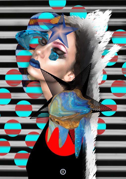 Digitale Kunst mit dem Titel "collage, illustrati…" von Oxana Kolyagina, Original-Kunstwerk, Digitale Malerei