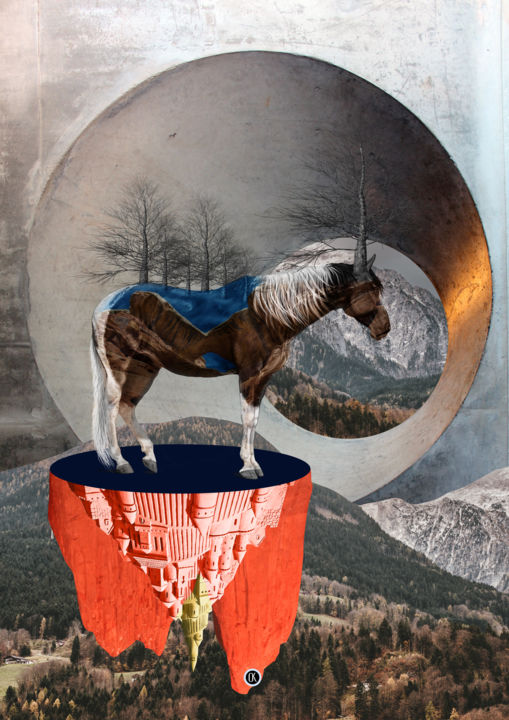 Digital Arts titled "collage, illustrati…" by Oxana Kolyagina, Original Artwork, Digital Painting