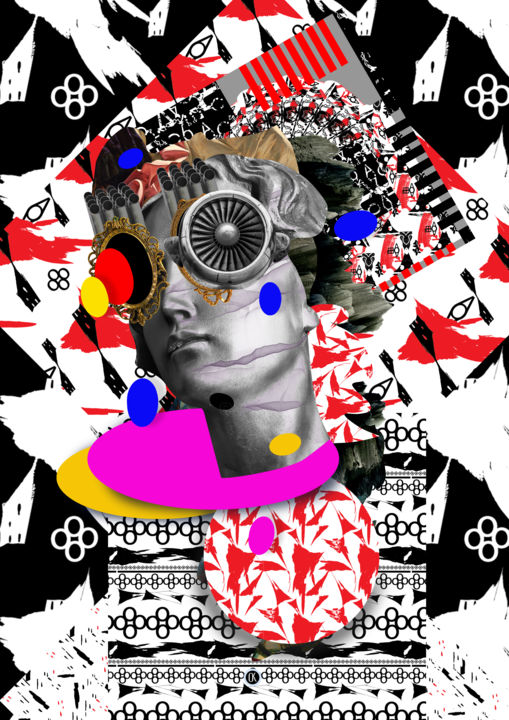 Digital Arts titled "Collage "the Mood i…" by Oxana Kolyagina, Original Artwork, Collages