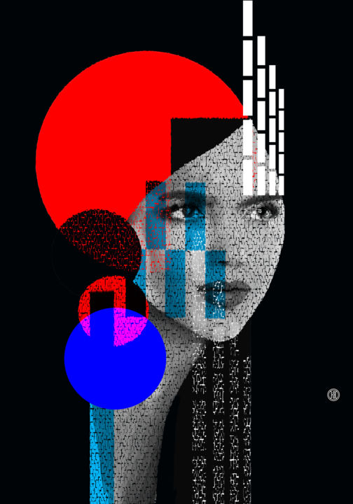 Digital Arts titled "new technique №1" by Oxana Kolyagina, Original Artwork, Digital Painting