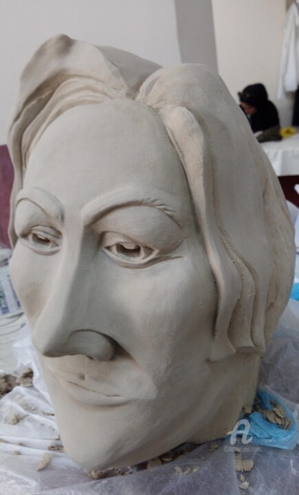 雕塑 标题为“Leyla Atakan” 由Özgür Canan Taştan, 原创艺术品, 粘土