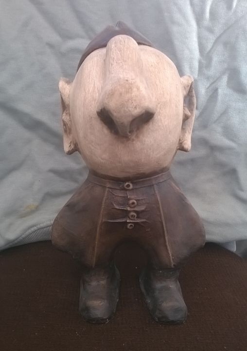 Sculpture titled "Red Army soldier" by Aleksandr Shved, Original Art, Paper maché