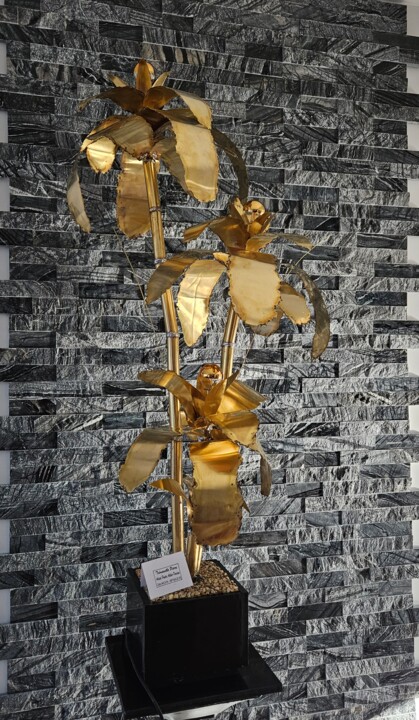 Sculpture titled "Ficus" by Pierre Tremauville, Original Artwork, Metals