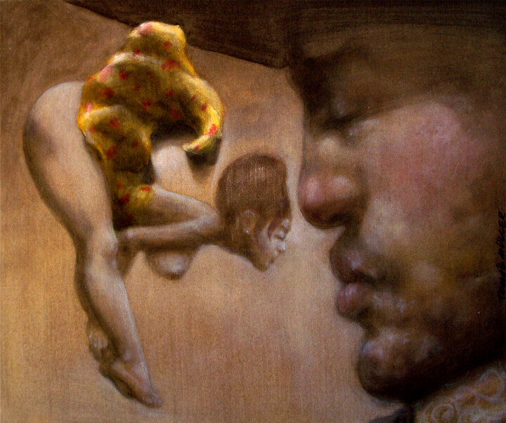 Картина под названием "Tango 2. El Tomi." - Pablo Di Masso, Подлинное произведение искусства, Акрил