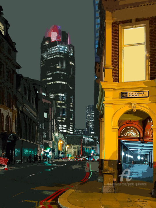 Fotografie mit dem Titel "Leadenhall Market-B…" von Pablo Guillamon, Original-Kunstwerk, Digitale Fotografie