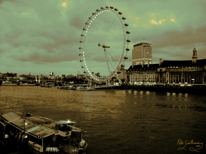 Photography titled "London Eye-1" by Pablo Guillamon, Original Artwork, Digital Photography