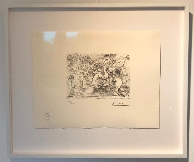 Impressões e gravuras intitulada "Suite Vollard plate…" por Pablo Picasso, Obras de arte originais, Litografia