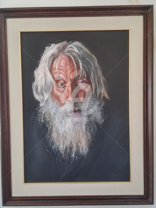 Pintura titulada "El viejo" por Pablo Rebella, Obra de arte original