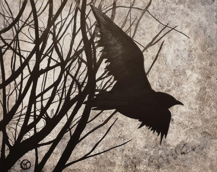 Картина под названием "Nevermore" - Pablo Toledo, Подлинное произведение искусства, Акрил