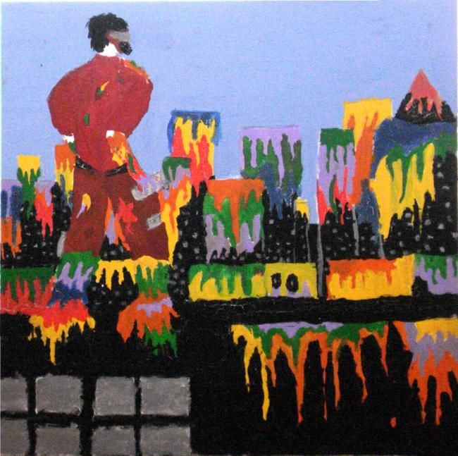 Pintura titulada "El llamaiento al Re…" por Pablo J García, Obra de arte original