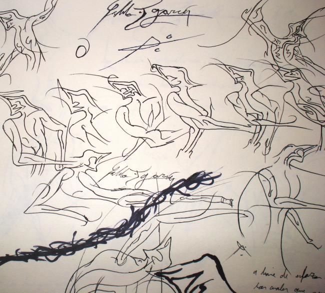 Drawing titled "esbozo intensive" by Pablo J García, Original Artwork