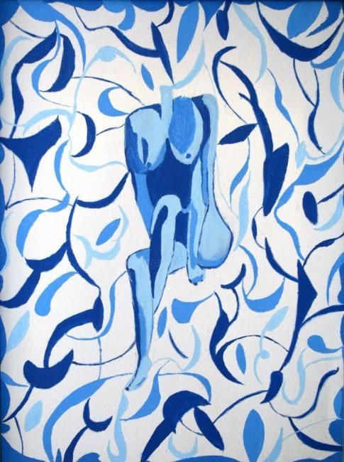Pittura intitolato "Azules" da Pablo Setti-Oleos, Opera d'arte originale
