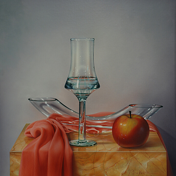 Peinture intitulée "Transparencias, luz…" par Paco Yuste, Œuvre d'art originale