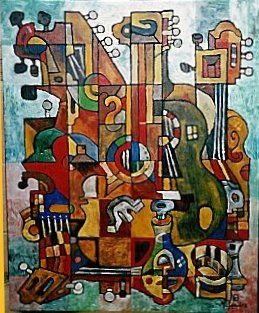Pittura intitolato "MUSICA" da Paco Melendez, Opera d'arte originale