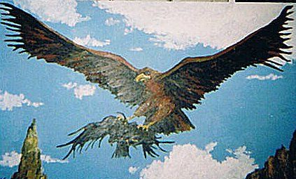 Pintura titulada "Aguila" por Paco Melendez, Obra de arte original