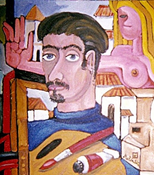Malerei mit dem Titel "YO MISMO .." von Paco Melendez, Original-Kunstwerk