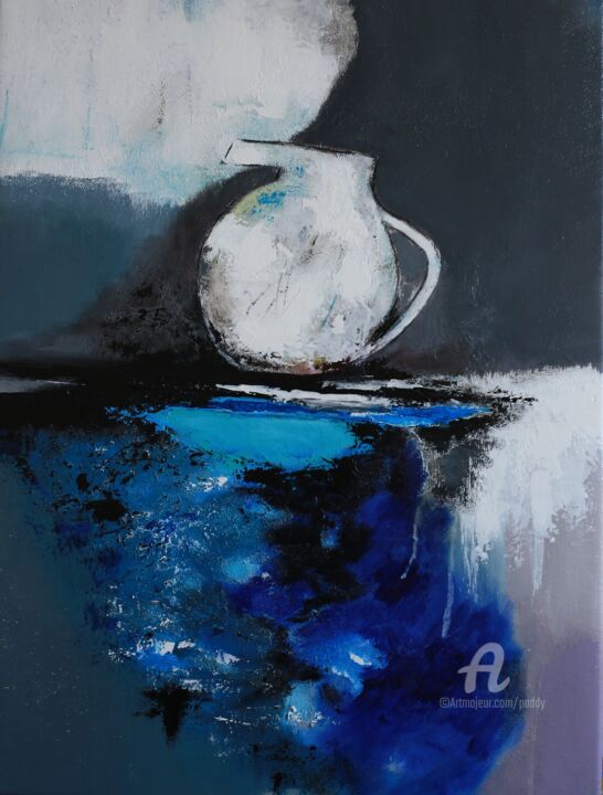 Painting titled "Tant va la cruche à…" by Paddy, Original Artwork, Acrylic