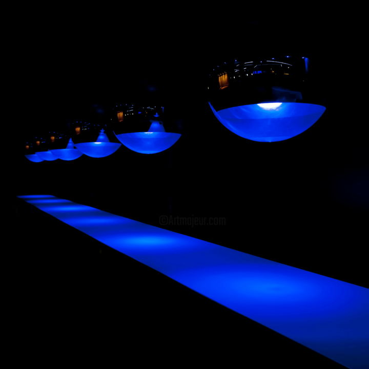 Photography titled "Blue Lights.jpg" by Stelios Paphitis, Original Artwork